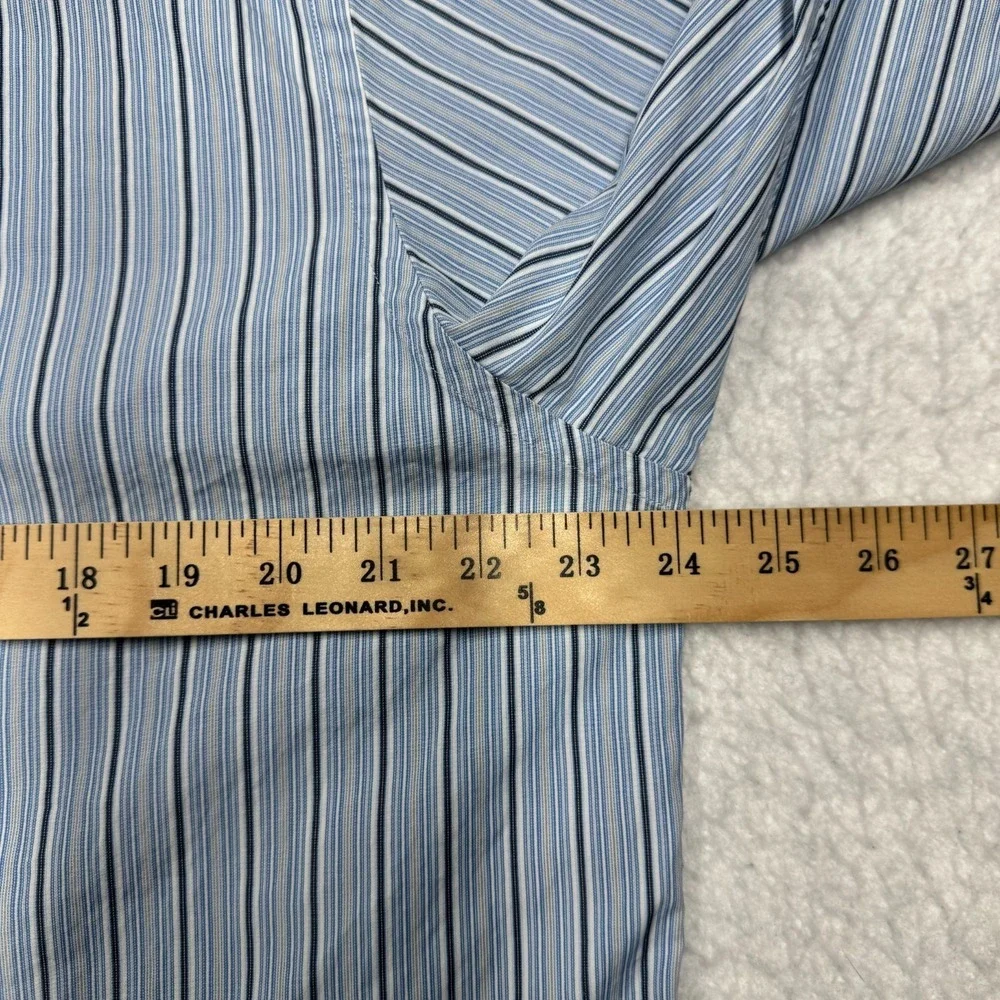 Banana Republic Long Sleeve Button Down Office Dress Shirt Blue Men's Size L